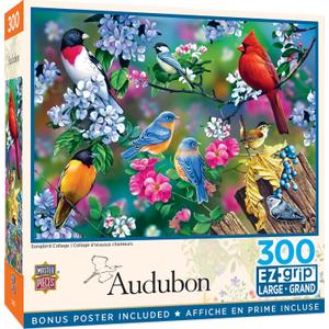 MasterPieces Audubon - Singbird Collage 300pc Ezgrip Puzzle