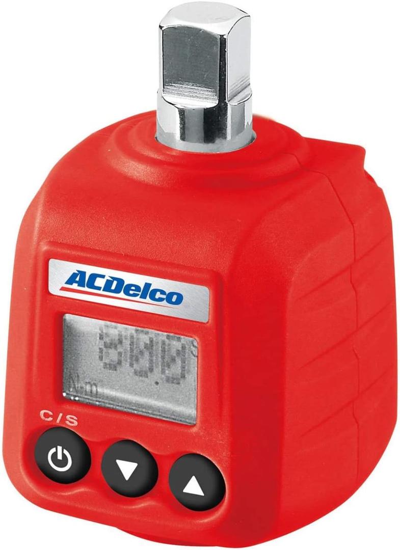 ACDelco 3/8 & 1/2" Heavy Duty Digital Torque Adapters with Buzzer and LED Flash Notification  ISO 6789 Standards with Certificate of Calibration (3/8 (5.9 to 59 ft-lbs.))