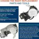 W10913953 Washer Shift Actuator,W10815026 Actuator Replacement Compatible with Whirlpool Maytag Centennial Kenmore Amana WTW5000DW1 MVWX655DW1 NTW4516FW3 Washer Machine PS11769864 W10913953VP