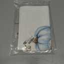 Fall Lumbar Pillow Covers 12x20 inch Set of 2  White Linen Decorative Throw Pillowcases, Double-Sided Pumpkin Print, Slightly Water-Resistant, Cushion Covers for Autumn Home Dcor