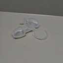 2 Sets Manual Breast Pump for Breastfeeding Essentials, Colostrum Collector with Spill Free Valve & Cap, Hand Pump Breastmilk, Silicone, Clear, 4oz