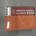 8 x 2026 Planner, Weekly and Monthly Calendar Planner, January 2026 - December 2026, Hardcover 2026 Calendar Book with Tabs For Women & Men, Inner Pocket, Spiral Bound, Perfect for Office Home School Supplies - A5 (6.3" x 8.5"), Coral