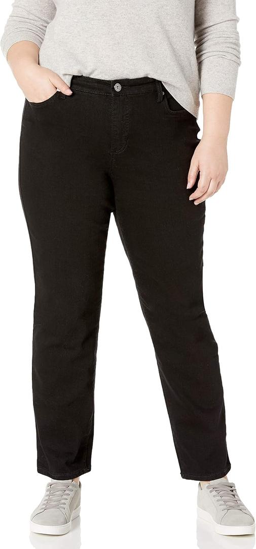 Bandolino Women's Mandie Signature Fit 5 High Rise Jean Plus Size