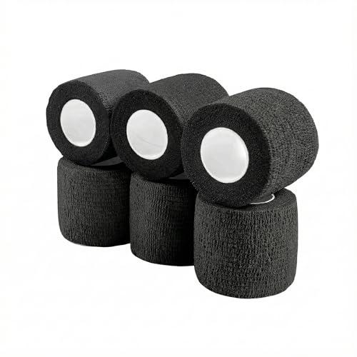 WePet Pet Wrap, Self-Adhesive, Only Sticks to Itself, Non-Woven Tape for Dog Legs, Paws, Wounds, First Aid Cohesive Gauze for Horse, Cat, Bird, Animal, 6 Rolls, 2 Inch, Solid Color