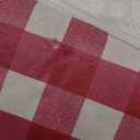 FARMHOUSE CHECK VINYL TABLECLOTH 52X70