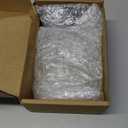 72 Pieces Round Craft Magnets Glass Ceramic Ferrite Magnet with Adhesive Backing and Transparent Clear Glass Gems for DIY Craft Fridge Refrigerator Pendants (1.34'')