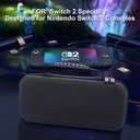 Gamorek Switch 2 Carrying Case Compatible with Nintendo Switch 2, Protective Travel Case with 24 Game Cartridge Slots for Charger and Accessories