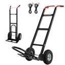 600lb Aluminum Hand Truck Heavy Duty Dolly, 10-Inch Pneumatic Tires,Cart