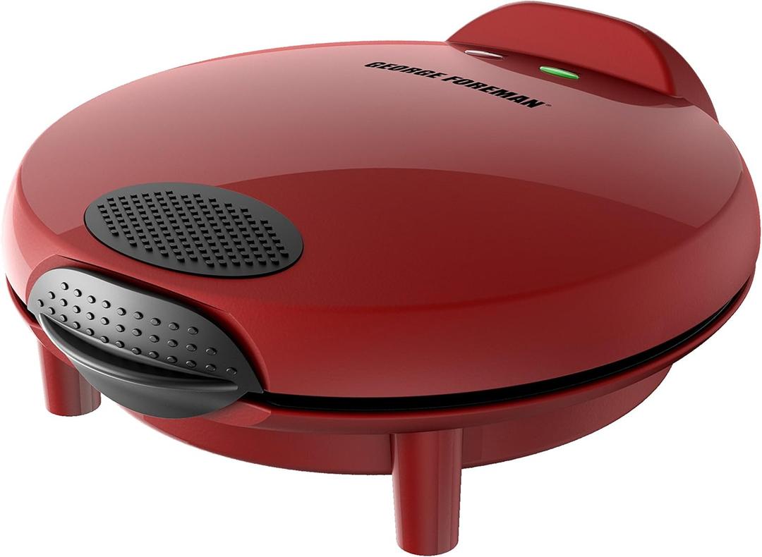 George Foreman Electric Quesadilla Maker, Red, GFQ001 10 Inch Red