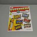 Bigtime Signs 12 Pieces Super Hero Stickers - Superhero Party Decorations for Birthday - Superhero Themed Party Favors - 12"x16" Sound Effect Signs for Kids - Boom Pow Sign and Decorations