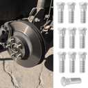 10PCS Wheel Studs, Steel Tire Studs, 49mm Long & M12x1.5 Steel Lug Bolts, Wheel Lug Stud Car Accessories Compatible with Chevy Lexus Toyota Scion Pontiac,Replace #610-266 90942-02049 (10Pcs)