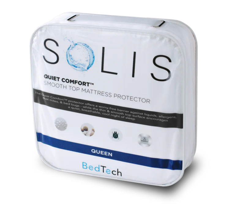 SOLIS QUIET COMFORT™
Waterproof Split Top Queen Mattress Pad Protector for Adjustable Bed, , Noiseless, Soft Padded Matress Protector