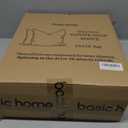 basic home Goose Feathers and Down Pillows, Cotton Cover, Bed Sleeping Hotel Collection Pillows,Set of 2, Queen Size 20x28