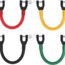 Skylety 4 Pieces Ski Tip Connector Trainer Skiing Training Wedge Aid for Beginners Snow Training, Assorted Colors (Red, Yellow, Green, Black)