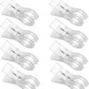 Clear White Beach Towel Clips Plastic Clothing Hanger Clamp Keep Your Towels from Blowing Away-Beach Chair or Pool Loungers on Your Cruise (4Pcs)