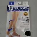 Truform 20-30 mmHg Compression Stockings for Men and Women, Knee High Length, Closed Toe, Beige, Medium