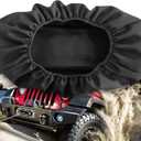 Winch Cover Waterproof, Heavy Duty 600D Breathable Oxford Fabric Dust-Proof Winch Protection Cover, Compatible with Most 8500-17500 Lbs Electric Winches, Indoor/Outdoor - (21.5 x 9.5 x 7.5)