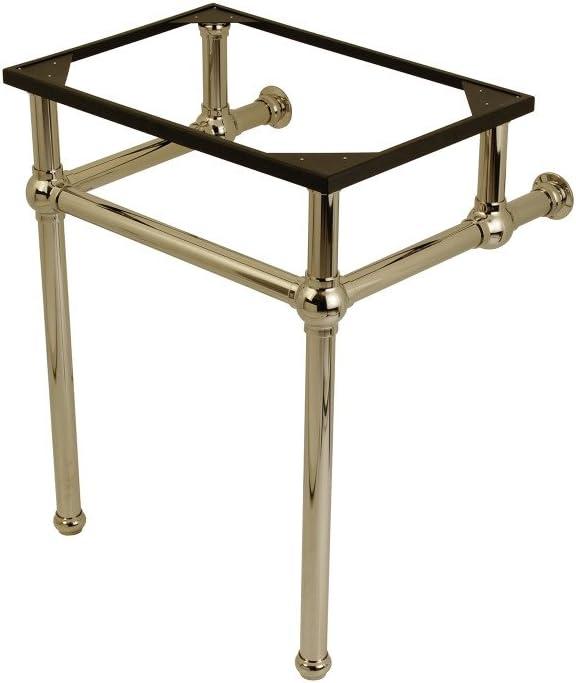 Kingston VBH242030PN Brass Console Sink Legs, Polished Nickel, 24"x20-3/8"x30"