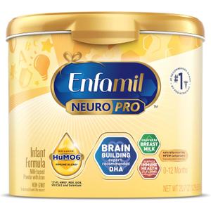 Enfamil NeuroPro Baby Formula, Brain Building Duo DHA & MFGM, Exclusive Immune Supporting HuMO6 Blend, Powder Infant Formula, Baby Milk, 20.7 Oz (20.7 Ounce (Pack of 1))