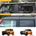 Window Visor Rain Guard Compatible with Ford Bronco 2021 2022 2023 2024 2025 Accessories 4 Door, Side Window Deflectors Shield Wind Guard, 6pcs