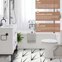 MORCART Upgraded 20PCS Peel and Stick Floor Tile, Hexagon Waterproof Vinyl Flooring Covers 12.6 Sq Ft, DIY Removable Flooring for Bathroom, Kitchen, Bedroom, Stairs, Entryway (11.8" x 10.2", Royal White)