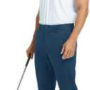 Rouen Golf Pants Men 8 Pockets Water Resistant Flat Front - 30"/32"/34" Chino Dress Pants Lightweight Stretch Casual Trousers (40W x 32L, Blue Indigo)