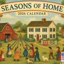 Seasons Of Home Folk Art Calendar 2026 Monthly Wall 12 Month | American Made In The USA