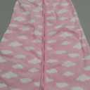 DaysU Micro Fleece Baby Sleep Sack 0-6 Months, 1.0 TOG Baby Sleeveless Wearable Blanket with 2-Way Zipper, Sleeping Bag for Baby Girl, 1 Pack, Pink Cloud
 (Medium)
