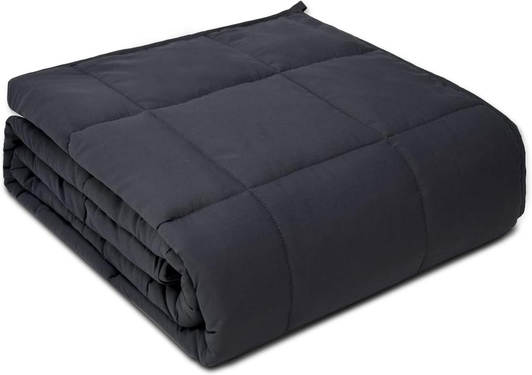 Weighted Blanket 12lbs Queen Size Dark Grey 60"x80" Weighted Blankets for Adults Heavy Blanket are Comfortable and Cozy