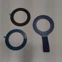 TORRAS 2025 Upgrade (Gen 6.0) Magnetic Phone Grip Holder Kickstand with Braided Strap, Fit for MagSafe Ring Removable, for iPhone 17 16,15, 14, 13 12 Samsung Galaxy, Google, Ostand Ring, Navy Blue