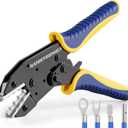 haisstronica Crimping Tool for Non-Insulated Terminal,AWG 22-8 Ratchet Wire Crimper Tool,Wire Terminal Crimper HS-7327, 60mm x 230mm