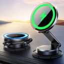 JOYROOM for MagSafe Car Mount Charger, [All-Metal] 15W Fast MagSafe Car Charger, Hands Free Magsafe Car Mount Dashboard for iPhone 17 Pro Max Air/16 15 14 13 12 Pro Max Plus, Black