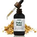Organic Poke Root & Castor Oil Drops | Herbal Lymphatic for Swollen Lymph Nodes, Joint Support, Circulation & Fluid Balance | Natural Deep Tissue Relief | 50ml (1.69 fl oz)
