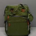 DERJUNSTAR Diaper Bag Backpack, Large Baby Bag with Changing Pad, Thick Padded Back & Straps, Laptop Compartment, Waterproof Travel Backpack with USB Port, Multi-Function for Mom & Dad, Army Green