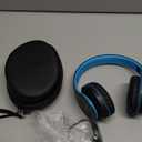 ZIHNIC Bluetooth Headphones Over-Ear, Foldable Wireless and Wired Stereo Headset Micro SD/TF, FM for Cell Phone,PC,Soft Earmuffs &Light Weight for Prolonged Wearing (Black/Blue)