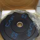 CAP Barbell Rubber Olympic Bumper Plate | Multiple Options/Colors (25lbs - Pair)