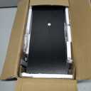 Floating Shelves, Set of 2 Wall Shelves, 2-Tier Hanging Shelves, Wall Shelf Set of 2, Wall Mounted Shelves, for Living Room, Bedroom, Kitchen, Office, Study, Black TBJ01P2BB