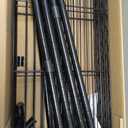 Amazon Basics 5-Shelf Adjustable Heavy Duty Steel Wire Storage Shelves for Garage, Kitchen, Easy Assembly, 19.5CM x 37.5CM x 92.5CM, Black