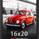 Picrit 16x20 Picture Frame, Photo Frame for Wall Mounting Display, Black