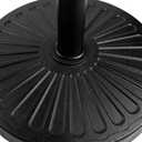Blissun 22 lbs Patio Umbrella Base, Outdoor Umbrella Base, Market Umbrella Base Stand for Patio, Garden, Lawn, Black, 16.5"