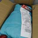 Coleman Flatlands 30/40/50F Sleeping Bag, Made from 100% Recycled Material, Big & Tall Options, Cool-Weather Sleeping Bag for Camping, Sleepovers, Guests & More, 50F Regular Size