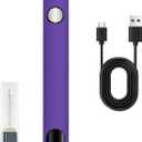 2025 Rechargeable Thread Burner kit Digital Thread Zapper Tool Burning Pen For Beading Leather Craft Sewing Weaving And Stringing Wooden Board Hot Stamping Molten Wax Carving(Purple)