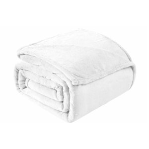 Modavari Home Fashions Rolled Blanket - White