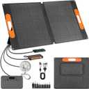 100w Solar Panel Portable Solar Panels for Camping QC3.0 12v Dustproof Waterproof A+ Single-Crystal Silicon High Efficiency IP67