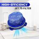Goalife 2 PCS Jet 75 Replacement Vacuum Filters for SAMSUNG Jet 75,Jet 90,Jet 70, Jet 75+, Jet 60, VS9000RL Vacuum Cleaner, Compared to Part # DJ97-02649A & A Yellow Brush
