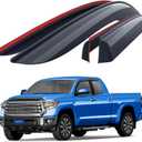 Goodyear Shatterproof Window Deflectors for Toyota Tundra 2007-2021 Double Cab, Tape-on Rain Guards, Window Visors, Vent Deflector Visor,Car Accessories,4 pcs. - GY003285