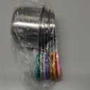 Magnetic Measuring Cups Set of 7 Stainless Steel Heavy Duty Stackable Measuring Cups for Dry and Liquid Ingredients (Multicolour)