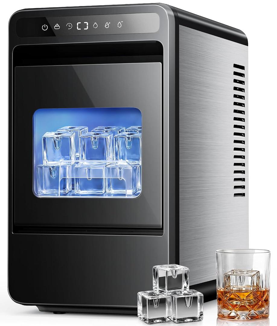 1.6 inch Square Ice Maker, 4 pcs Big Ice Cube Maker in 25 min, 
Product Dimensions	9.8"D x 17.3"W x 17.1"H
Capacity	1.6 liters