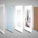 Rustic White 5x7 Picture Frame set of 3,Display 5x7 without Mat or 4x6 with Mat