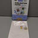 Printers Jack Sublimation Paper - Heat Transfer Paper 100 Sheets 8.3" x 11.7" for Any Epson HP Canon Sawgrass Inkjet Printer with Sublimation Ink for T shirt Mugs DIY